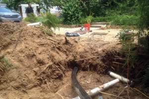 Dammed Lateral Causes Headaches for Plumber