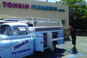 Terry Swney And Restored 1955 Chevy Truck Y Tonkin Plumbing