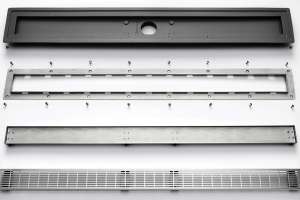 Universal infinity drain linear drain