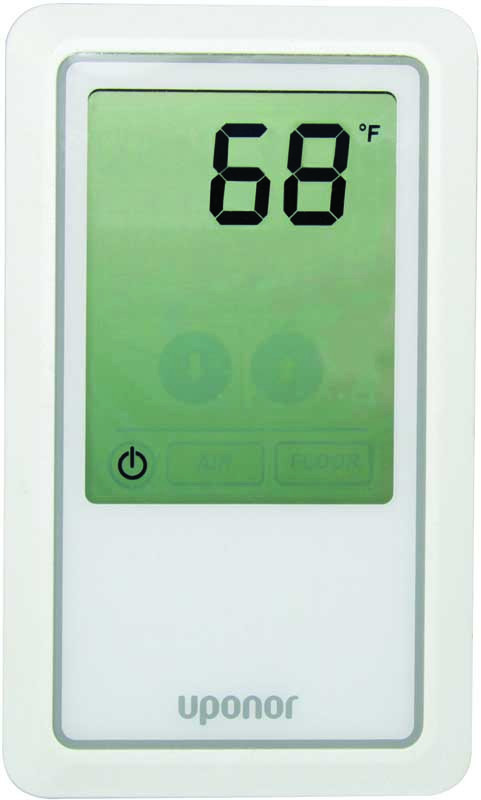 Uponor hydronic touch-screen radiant thermostat