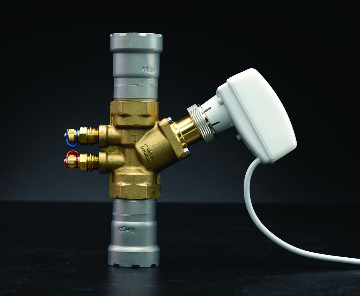 Viega megapress and propress pressure independent balancing and control valve
