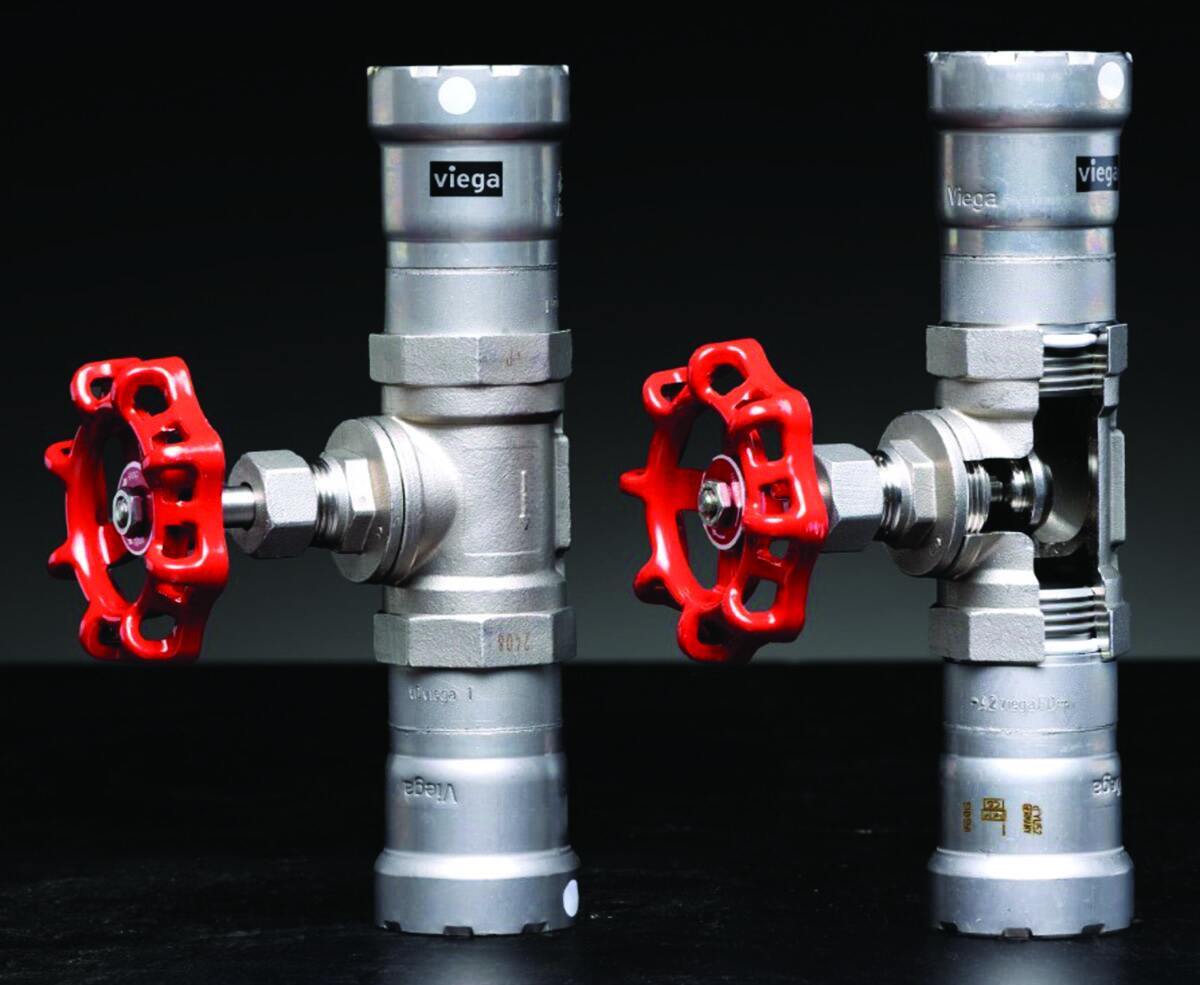 Viega megapress globe valves