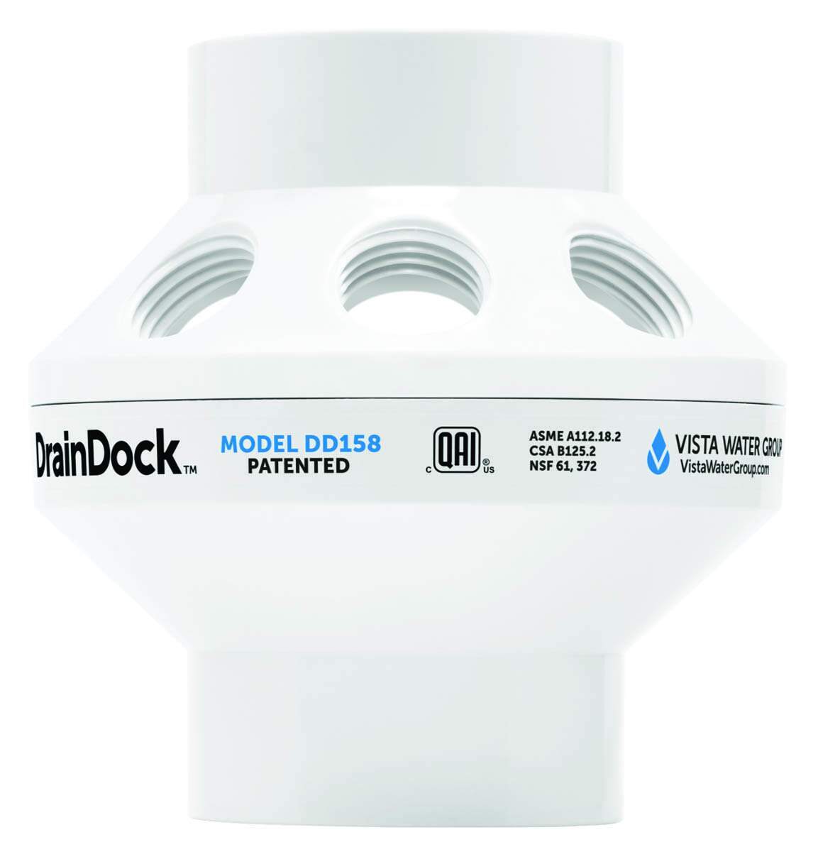 Vista water group draindock multi port drain adapter