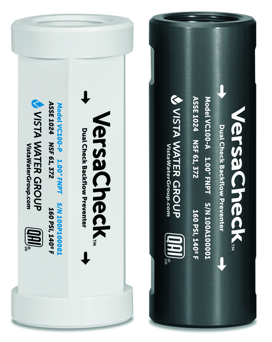Vista water group versacheck dual check backflow preventer