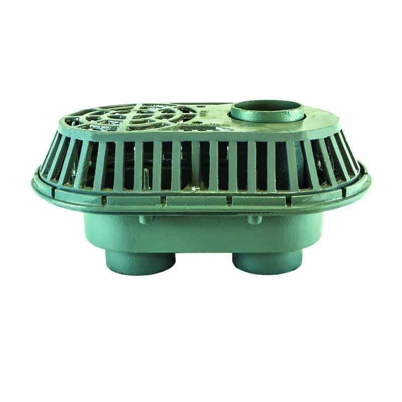 Watts dual outlet overflow roof drains