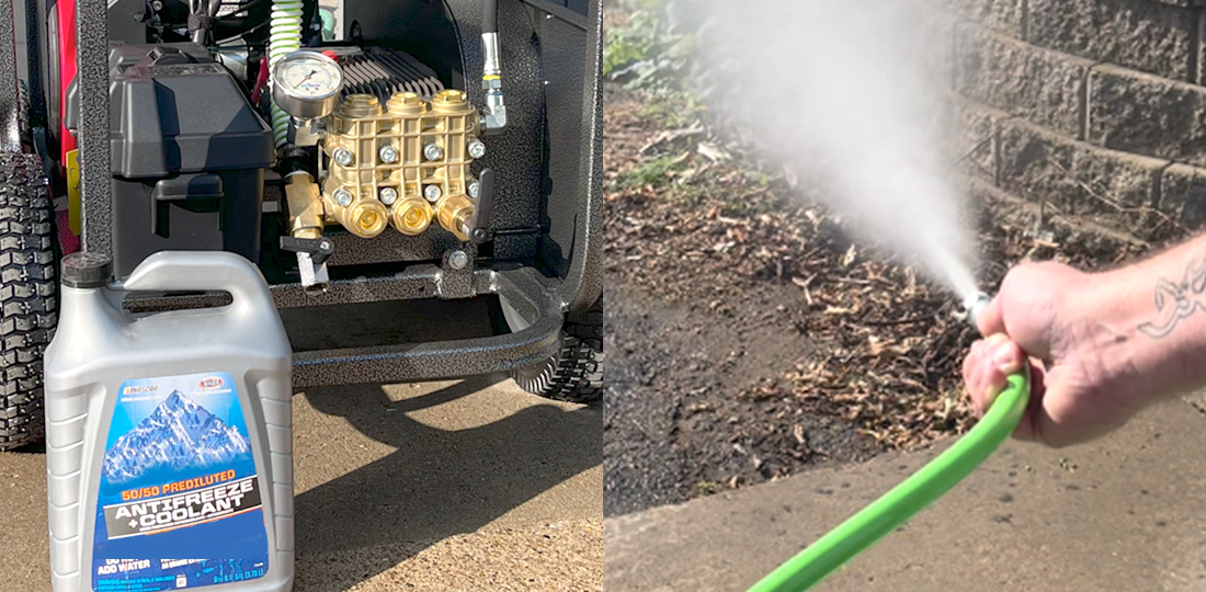 Winterizing jetter